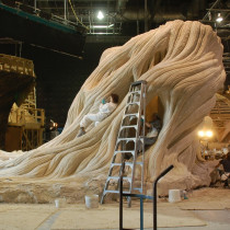 EXTERIOR MUSHROOM HOUSE set - Special mix of white cement and plaster