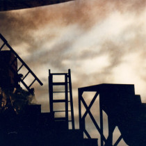 Rock Voisine clip 1993 - Cyclo scenic painting