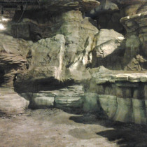 PROMONTORY set - Decor sculpted out of styro foam coated with sprayed acrylic cement