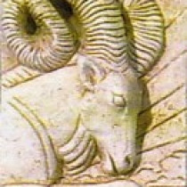 Astrology, 1996 - For Commercial reproduction purposes, sculpture in plaster, molded and produced in plaster