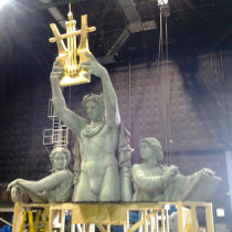 APOLLO STATUE	Sculpted in styro foam coated with spayed plaster. Sculptors: Paul Colpron, Mao Clavet, Linda Bicari, Lucie Fournier, Fabrice Lapa