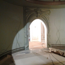 GARGAMEL'S PENTHOUSE  Ornemented Door, decorative arts style / water fiber