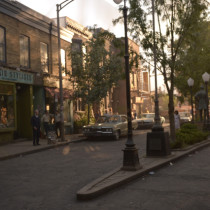 Christopher Street has been rebuilt, reproduced and shot at Alstom workshop in Montreal