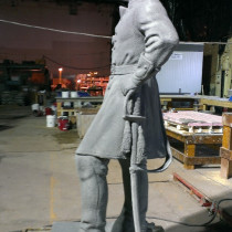 Sculpture of General Philip Henry Sheridan for Christopher Park, sculpted by Paul Colpron and Lucie Fournier