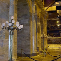 EXTERIOR MANHATAN set - Interior entrance half-columns and ornementations produced in plaster