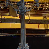 EXTERIOR MANHATAN set - Lamp posts sculpted out of cla, molded, produced in plastic, fiber glass and thermoforming