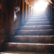 Open Tunnel set - Mobile sliding staircase, cement